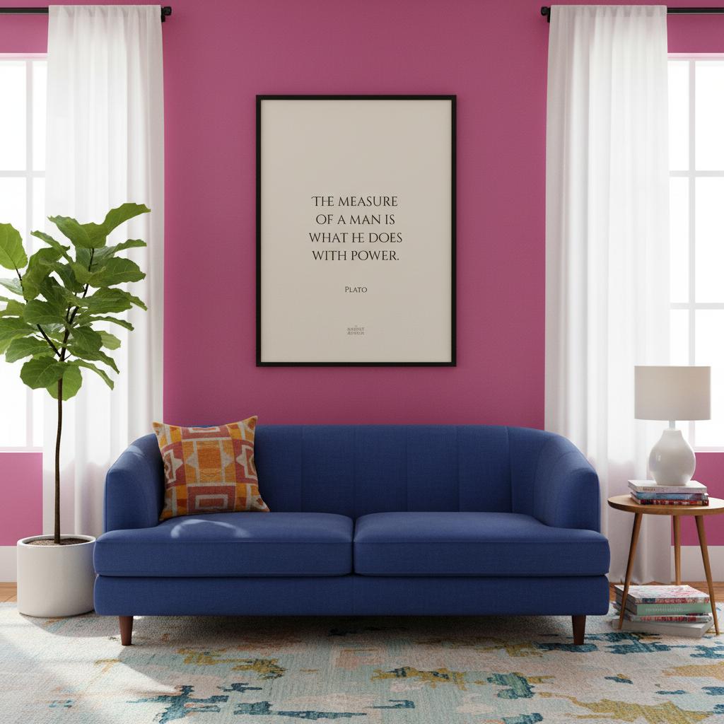 The measure of a man is what he does with power - Inspirational quote Plato poster