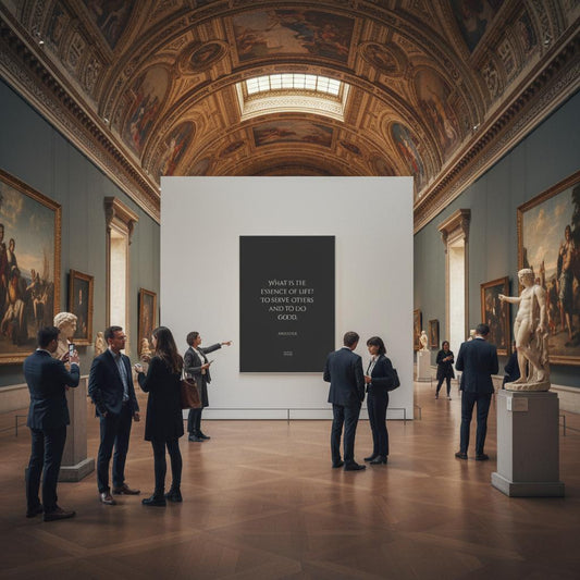 What is the essence of life? To serve others and to do good – Inspirational Aristotle poster