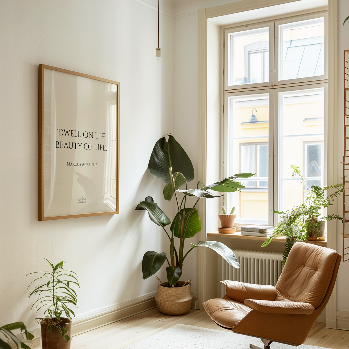 Dwell on the beauty of life. – Stoicism Poster, Stoic Wall Art, Marcus Aurelius Quote Print