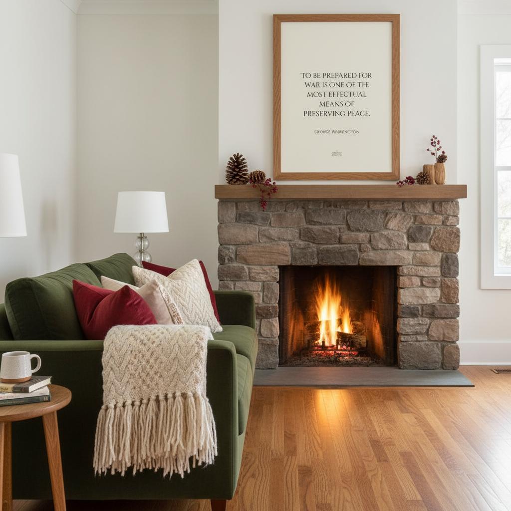 To be prepared for war... inspirational George Washington poster quote